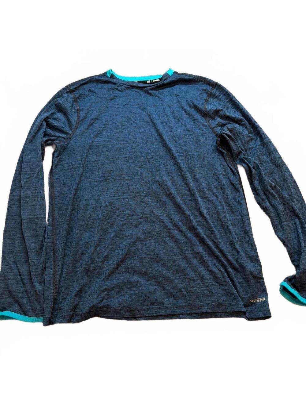 TEK GEAR Boys Blue Long Sleeve DryTek Shirt XL